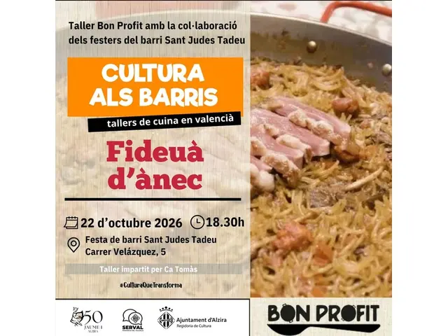 Sant Judes Tadeu acogerá una demostración de fideuá de pato