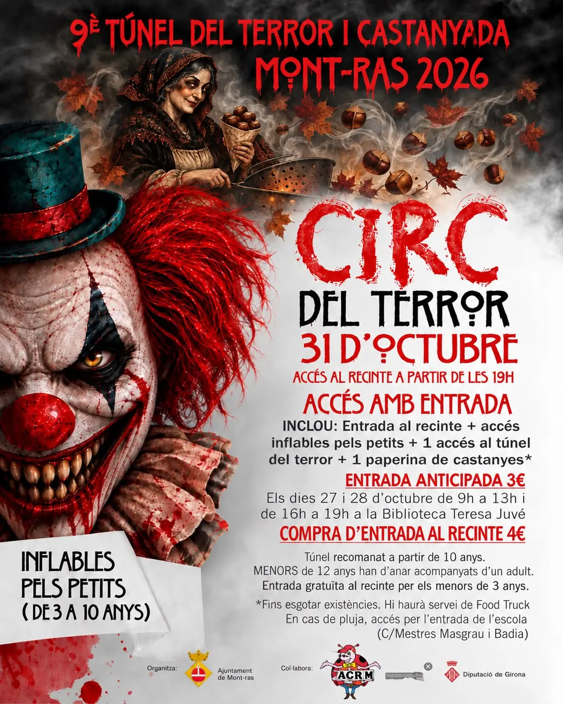 Mont-ras combinará terror y tradición en la jornada del 31 de octubre