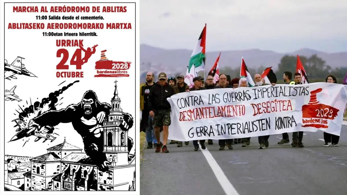 Bardenas Libres convoca otra marcha contra el aeródromo de Ablitas