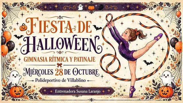 Villablino celebrará Halloween con una clase-fiesta de gimnasia rítmica y patinaje