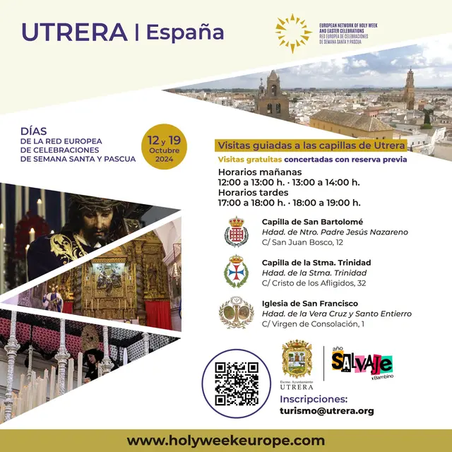 Utrera ofrecerá recorridos gratuitos por sus templos el 24 de octubre