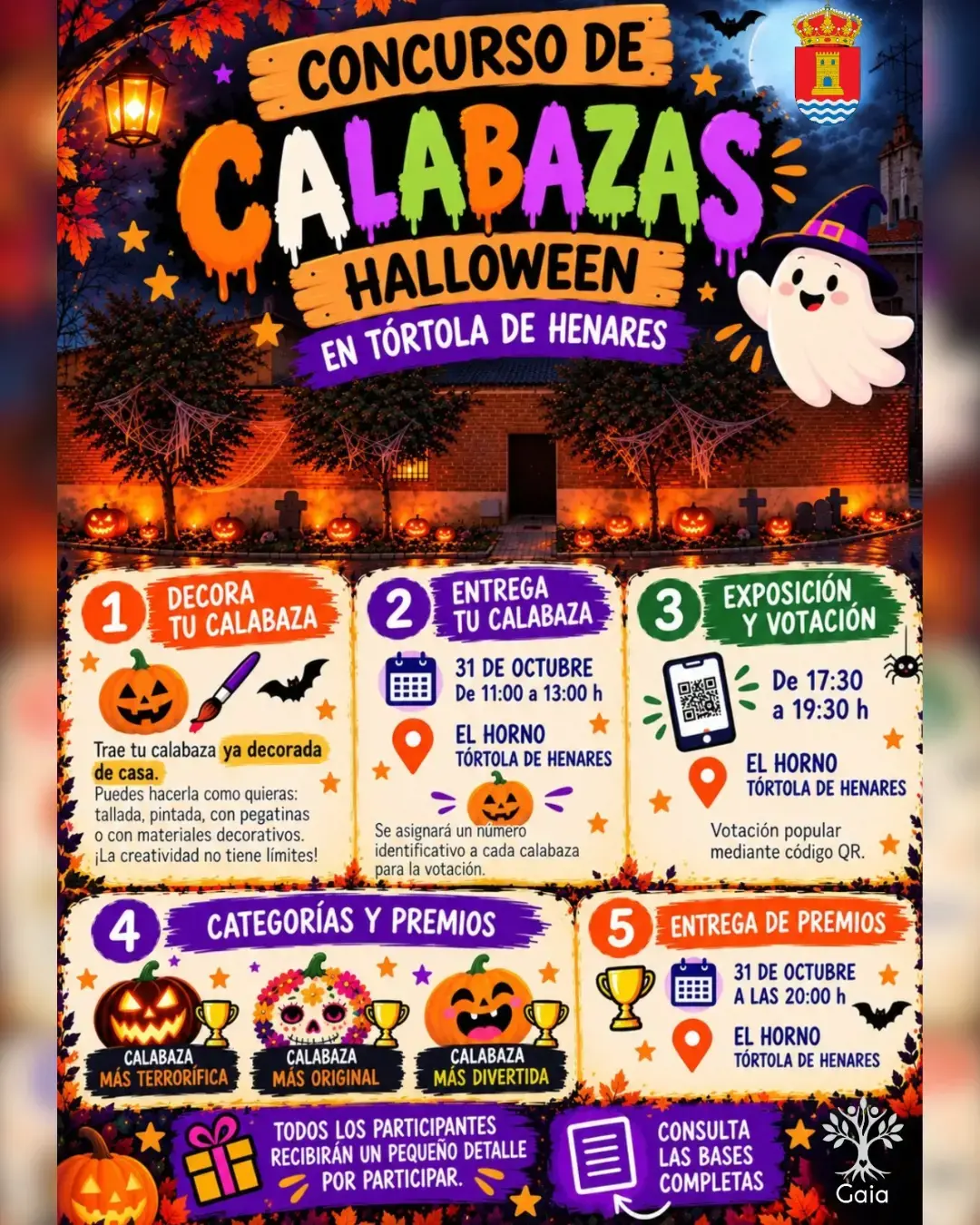 Tórtola de Henares impulsa un certamen vecinal de calabazas