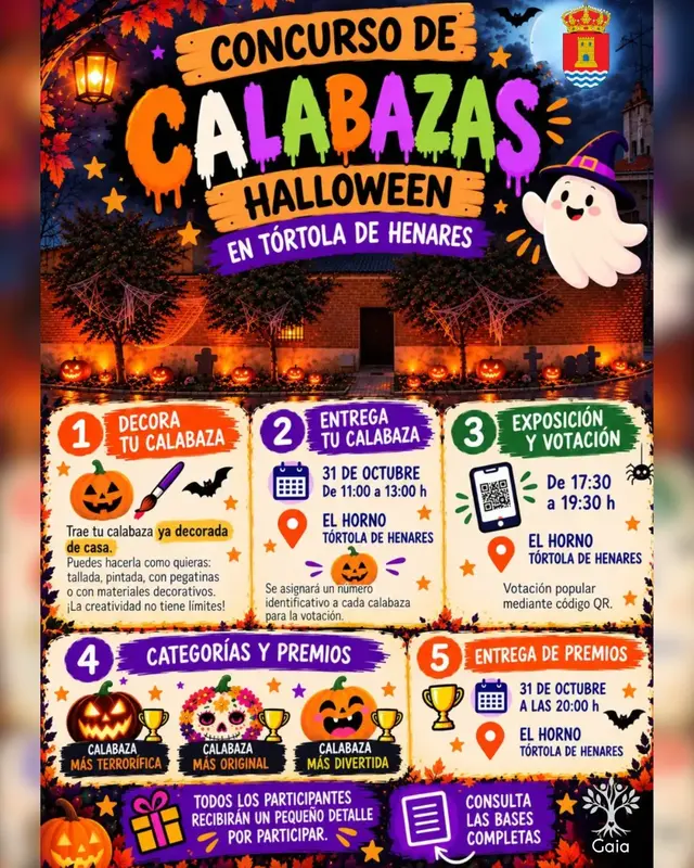Tórtola de Henares impulsa un certamen vecinal de calabazas