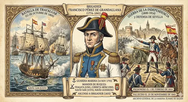 Una biografía recorre la trayectoria del marino jerezano Francisco Pérez de Grandallana