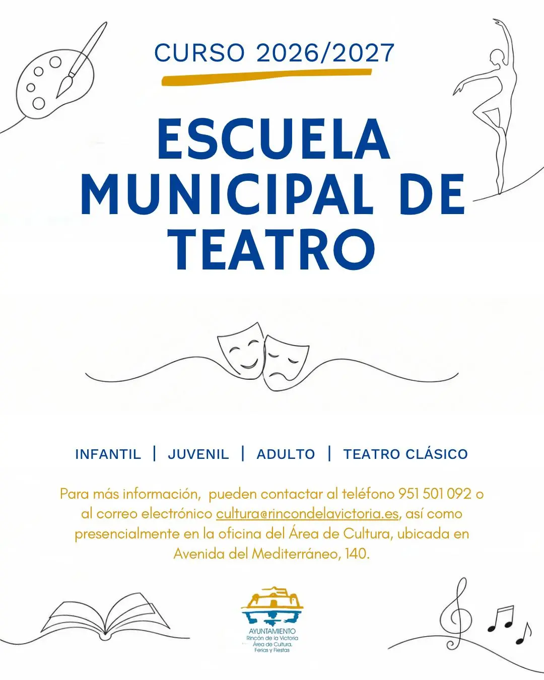 La Escuela Municipal de Teatro de Rincón abre la matrícula para el nuevo curso
