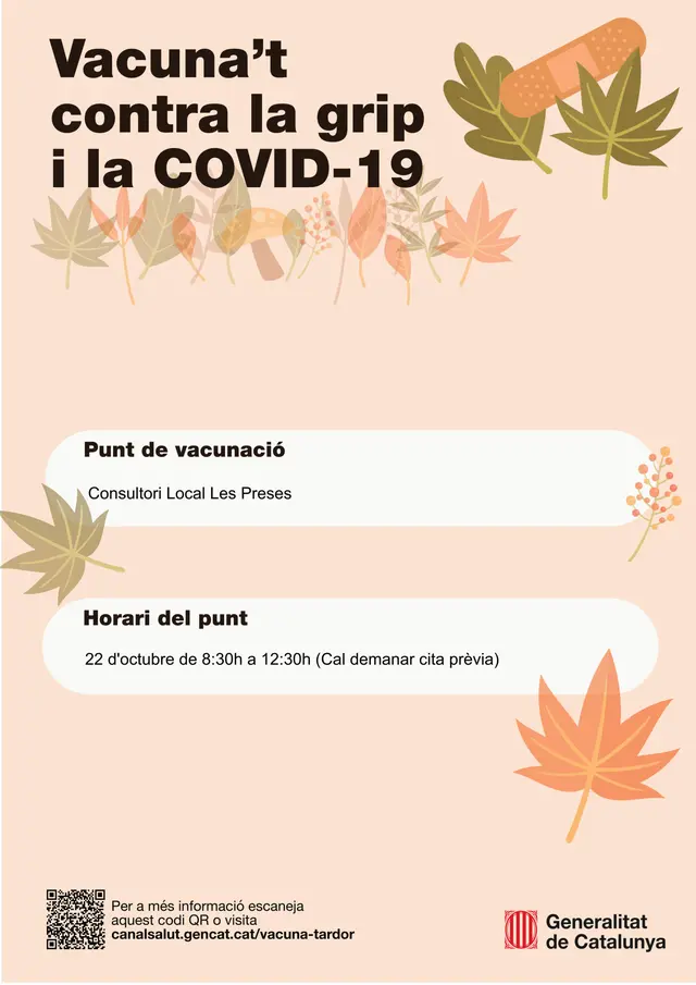Les Preses organiza una jornada de vacunación contra la gripe y la COVID-19