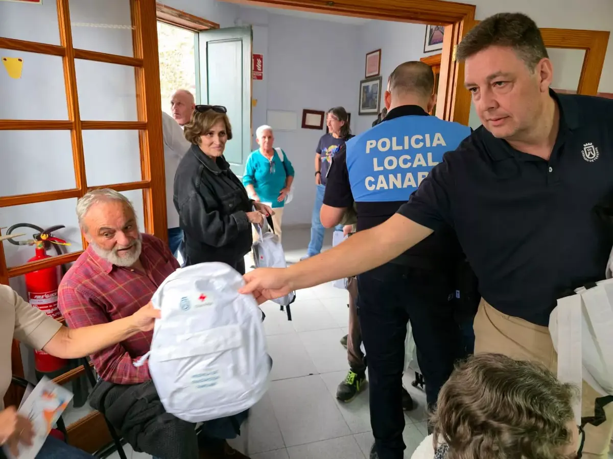 Una jornada en Guía de Isora enseña a prepararse ante una emergencia volcánica