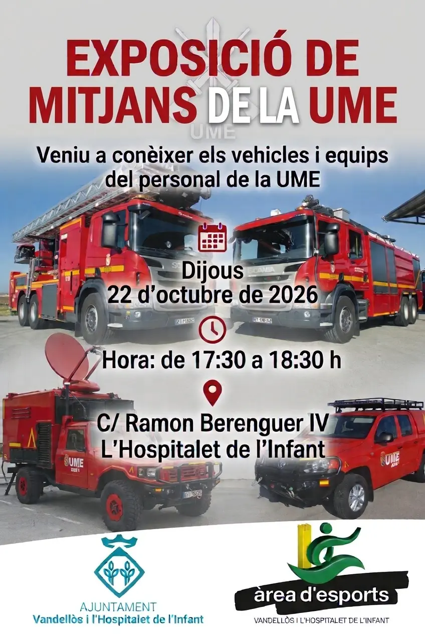La UME mostrará sus medios este jueves en l’Hospitalet de l’Infant