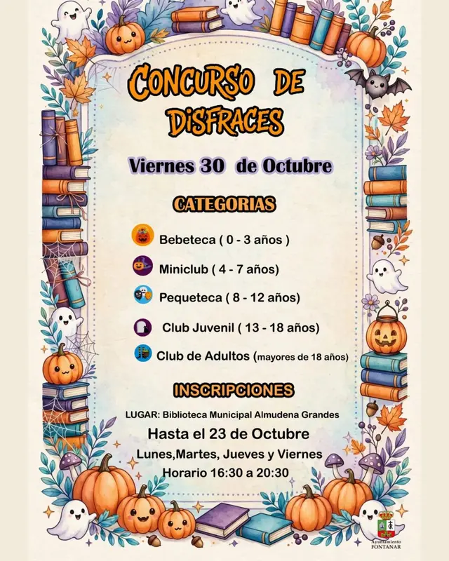 Fontanar prepara un concurso de disfraces de Halloween para todas las edades
