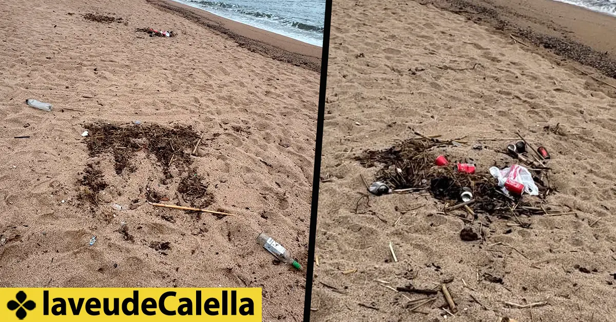 Residuos de comida y bebidas generan quejas en la Platja Gran de Calella