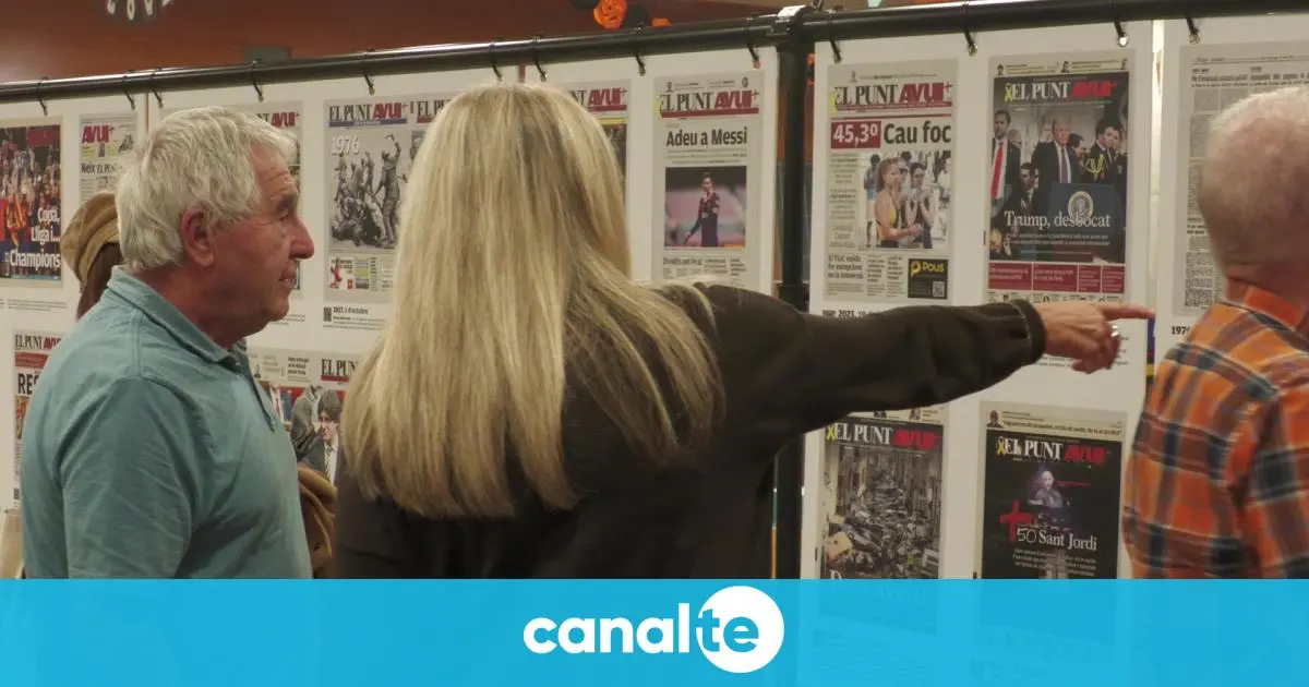 Las portadas históricas del Avui llegan a la Biblioteca Marcel·lí Domingo