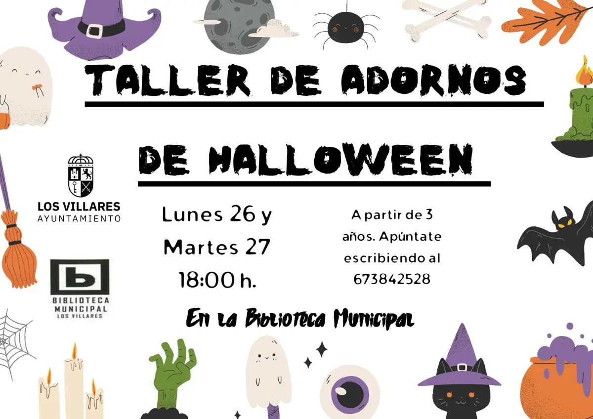 Los Villares programa un taller infantil para crear adornos de Halloween