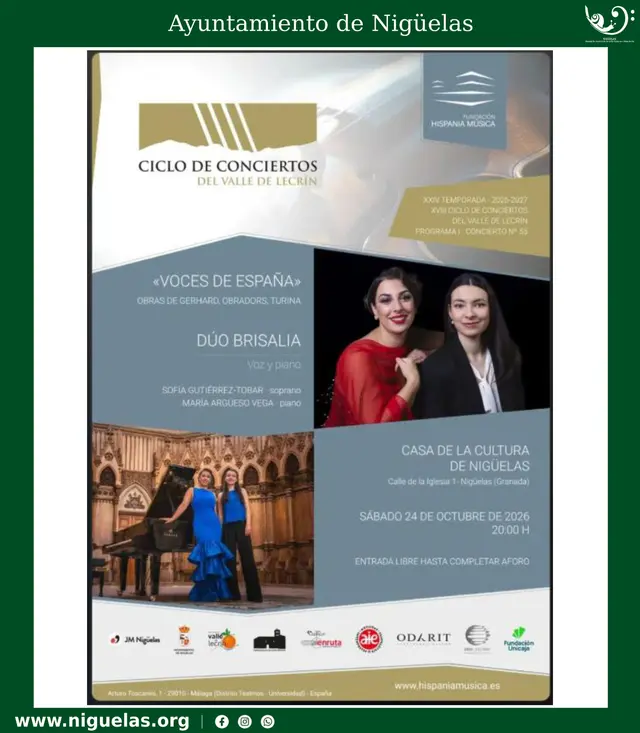 Nigüelas anuncia una cita musical con «Voces de España»