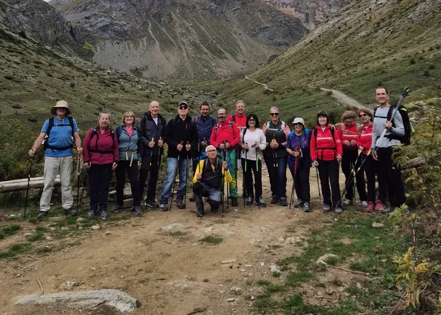 La Ruta de la Felicidad reúne a Montañeros de Aragón de Barbastro