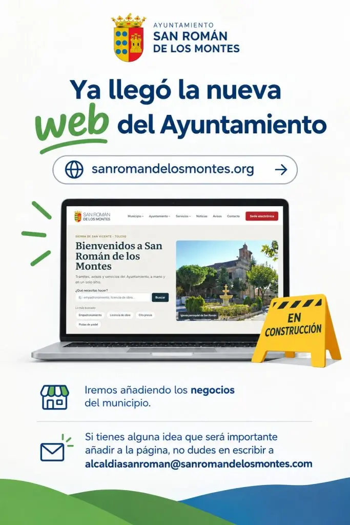 El portal municipal de San Román estrena diseño y prepara nuevos contenidos