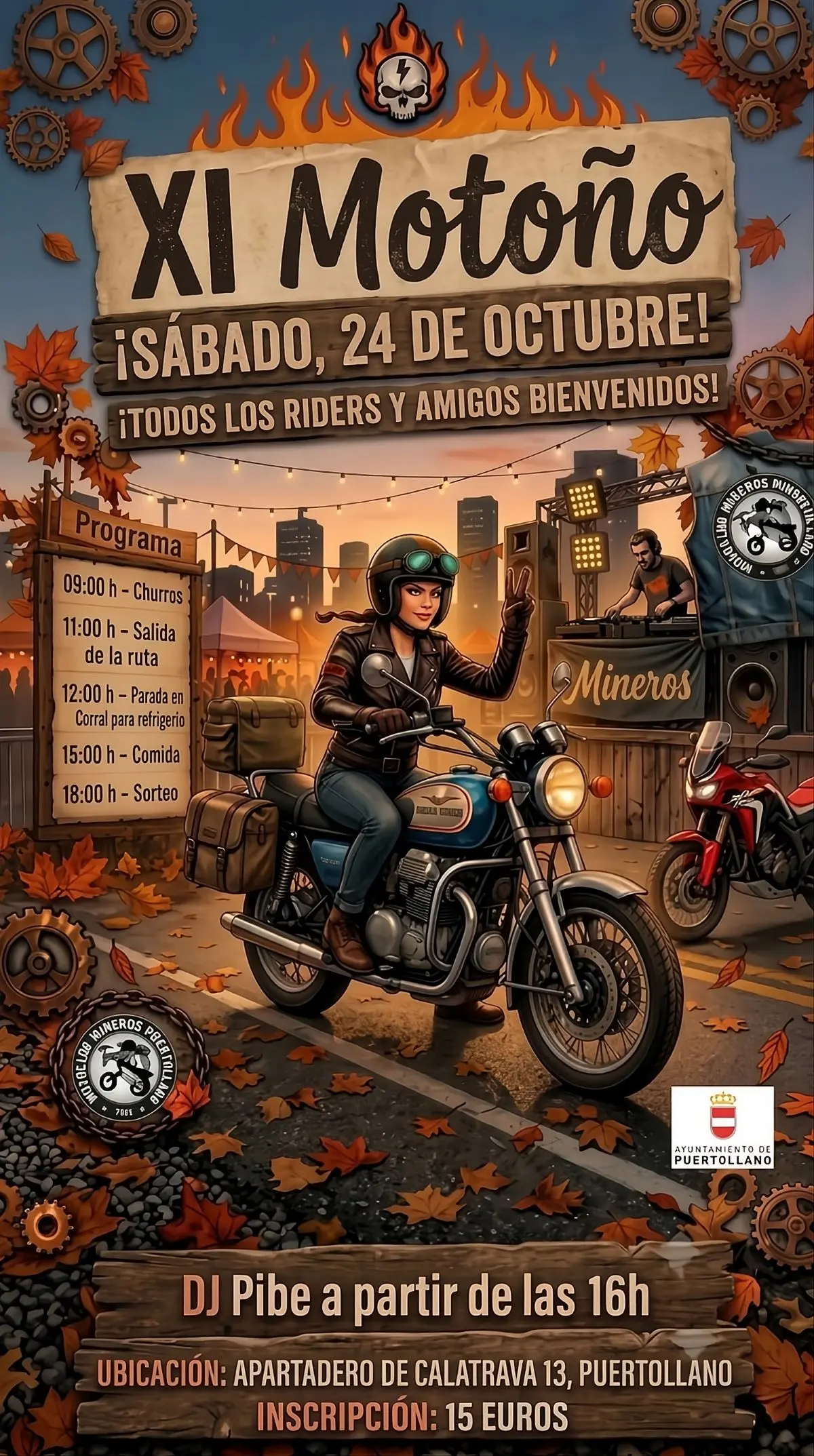 Motoño vuelve a reunir a los aficionados a las motos de Puertollano