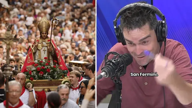 La visita de Álex Clavero a Pamplona inspira sus bromas sobre el San Fermín Txikito