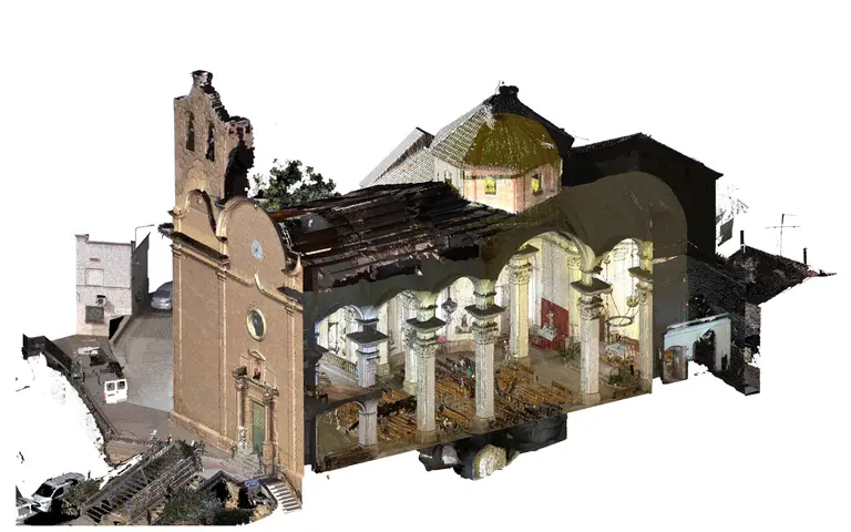Alcarràs crea un registro 3D de su iglesia y amplía el conocimiento de su historia