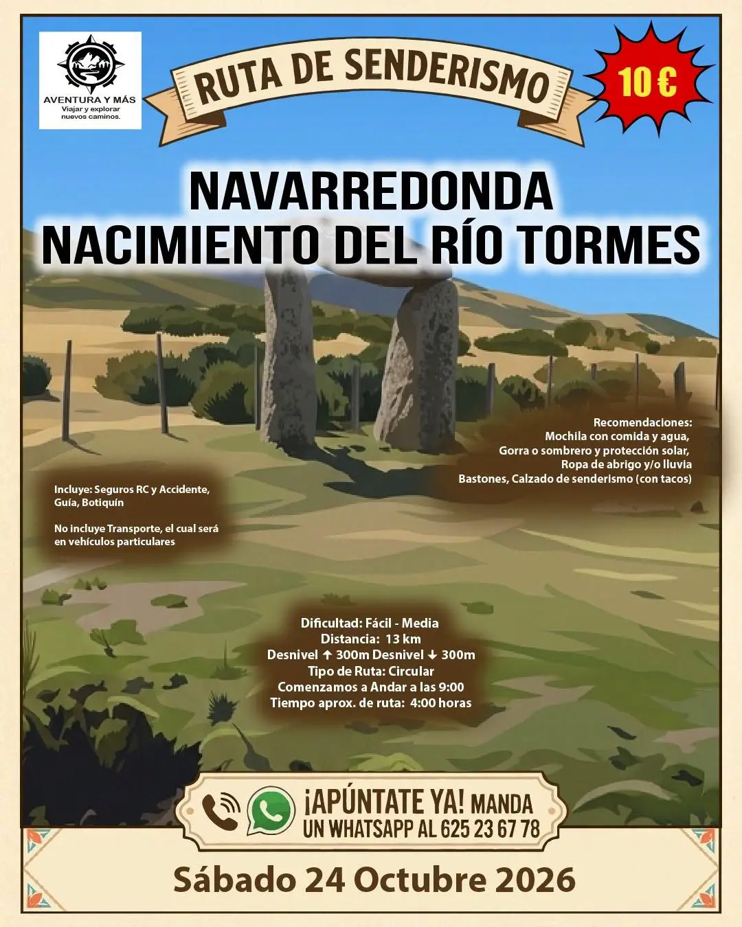 Una ruta permitirá conocer el nacimiento del Tormes en Navarredonda de Gredos