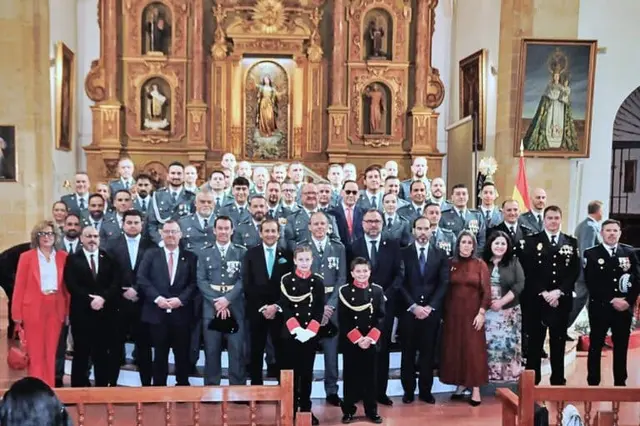 Tomelloso reúne a agentes y autoridades en la celebración de la Virgen del Pilar
