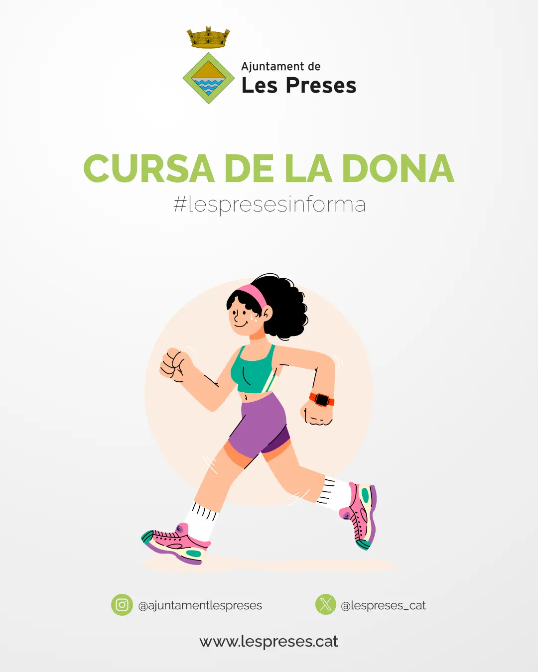Les Preses celebrará el 25 de octubre la novena Cursa de la Dona