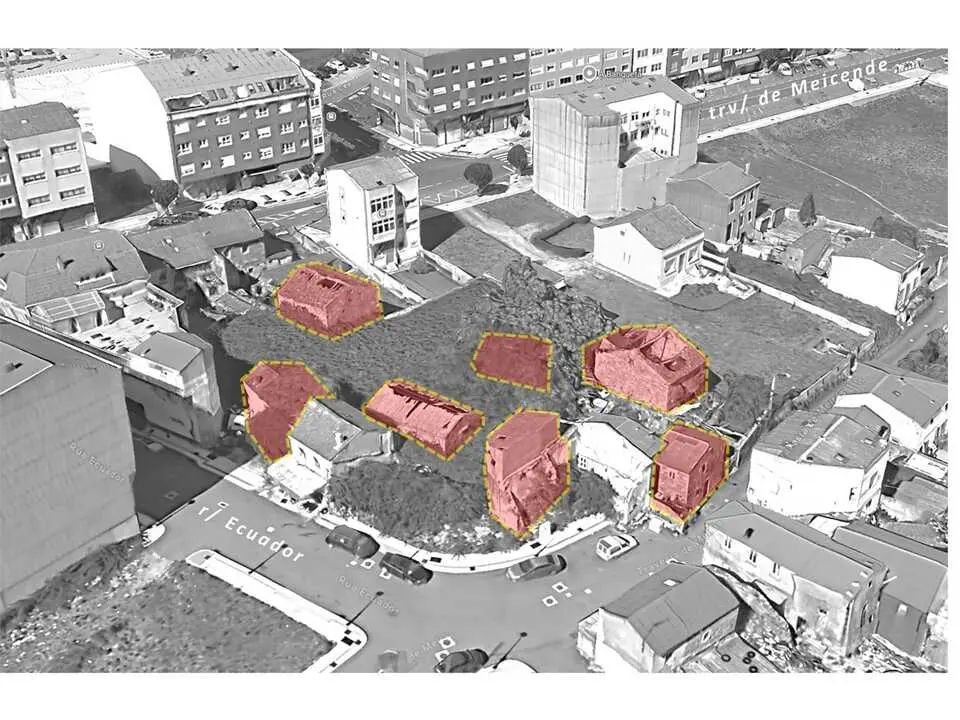 Siete inmuebles de As Eiras, en expediente de ruina para su derribo