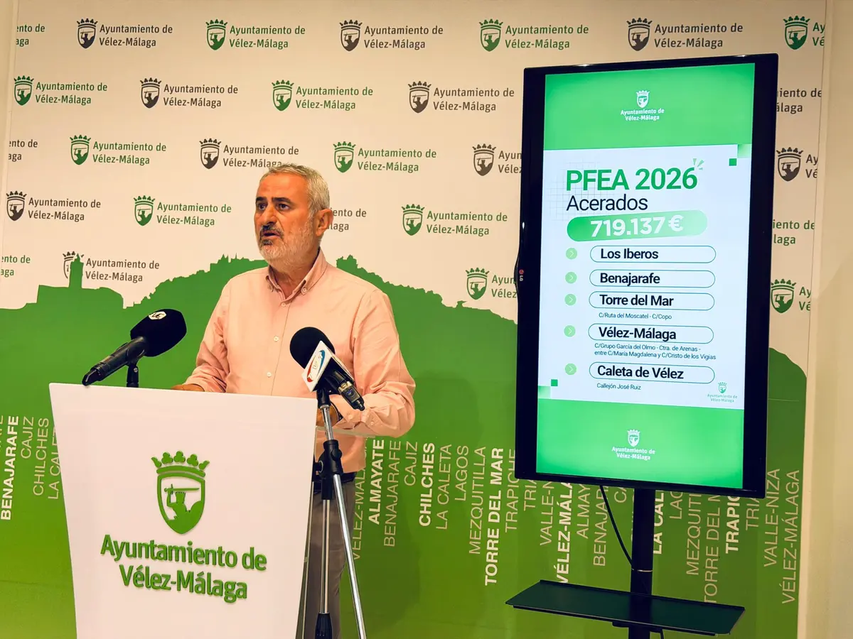 El PFEA plantea renovar aceras en cinco núcleos de Vélez-Málaga