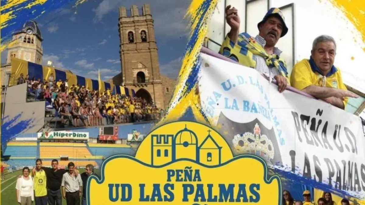 La peña bañezana de la UD Las Palmas celebra un cuarto de siglo