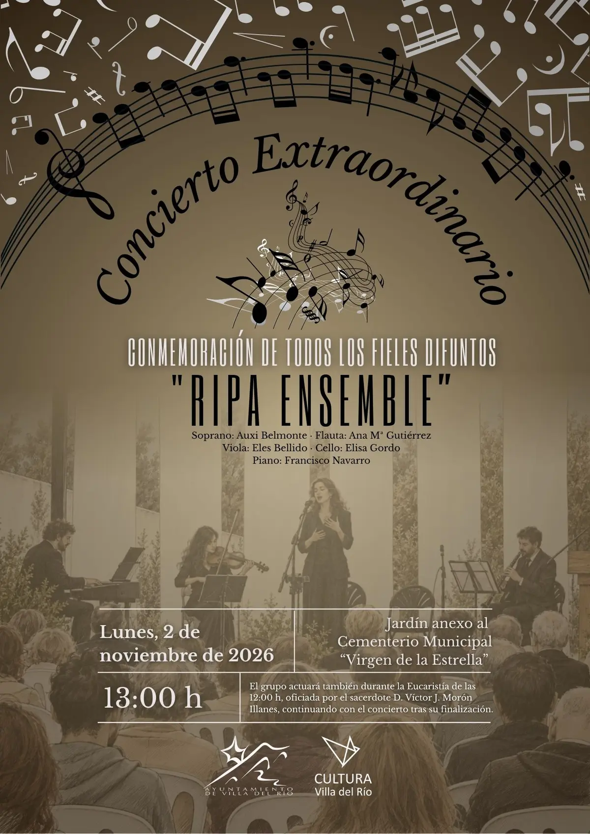 Ripa Ensemble ofrecerá un concierto especial por Todos los Fieles Difuntos