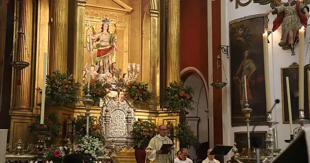 La iglesia del Juramento celebra San Rafael con nueve misas el sábado