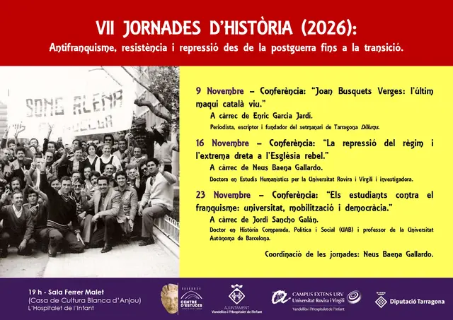Una conferencia sobre Joan Busquets Verges, en las Jornadas de Historia
