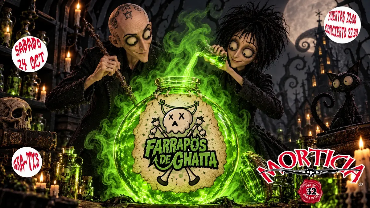 Farrapos de Ghaita actuará gratis en el pub Morticia el 24 de octubre