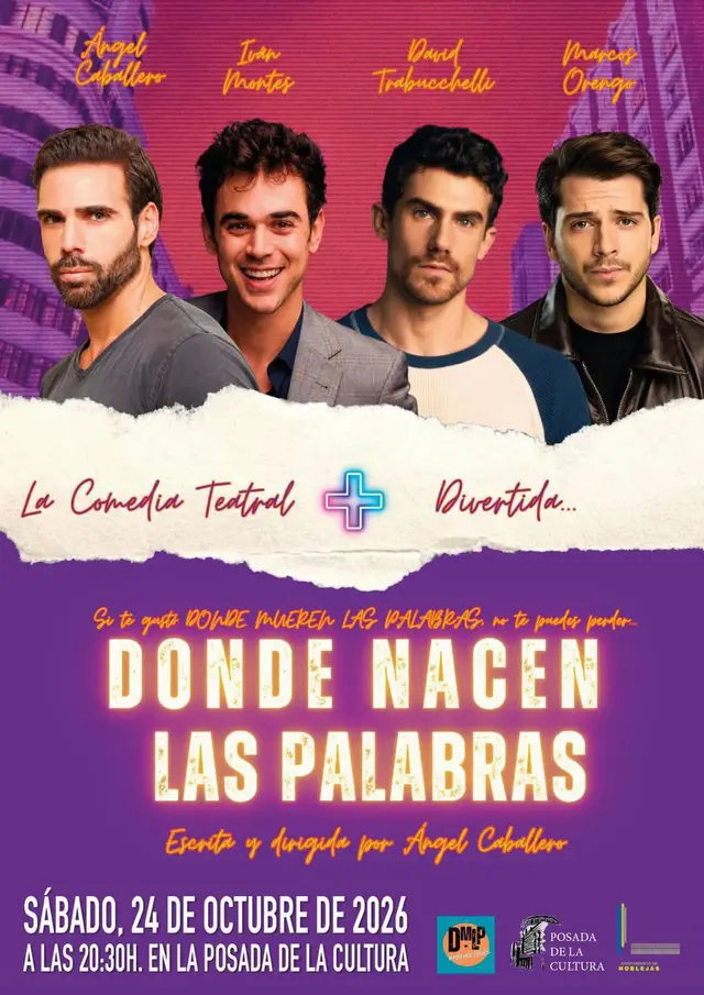 Noblejas recibirá la comedia «Donde nacen las palabras» el 24 de octubre