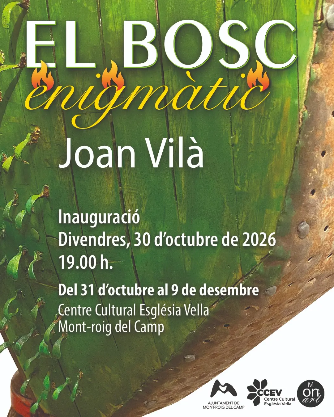 Joan Vilà lleva a Mont-roig una muestra inspirada en las huellas del fuego en l’Areny