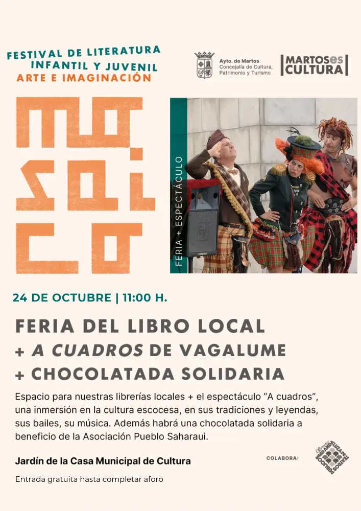Libros locales y cultura escocesa, en una mañana solidaria en Martos