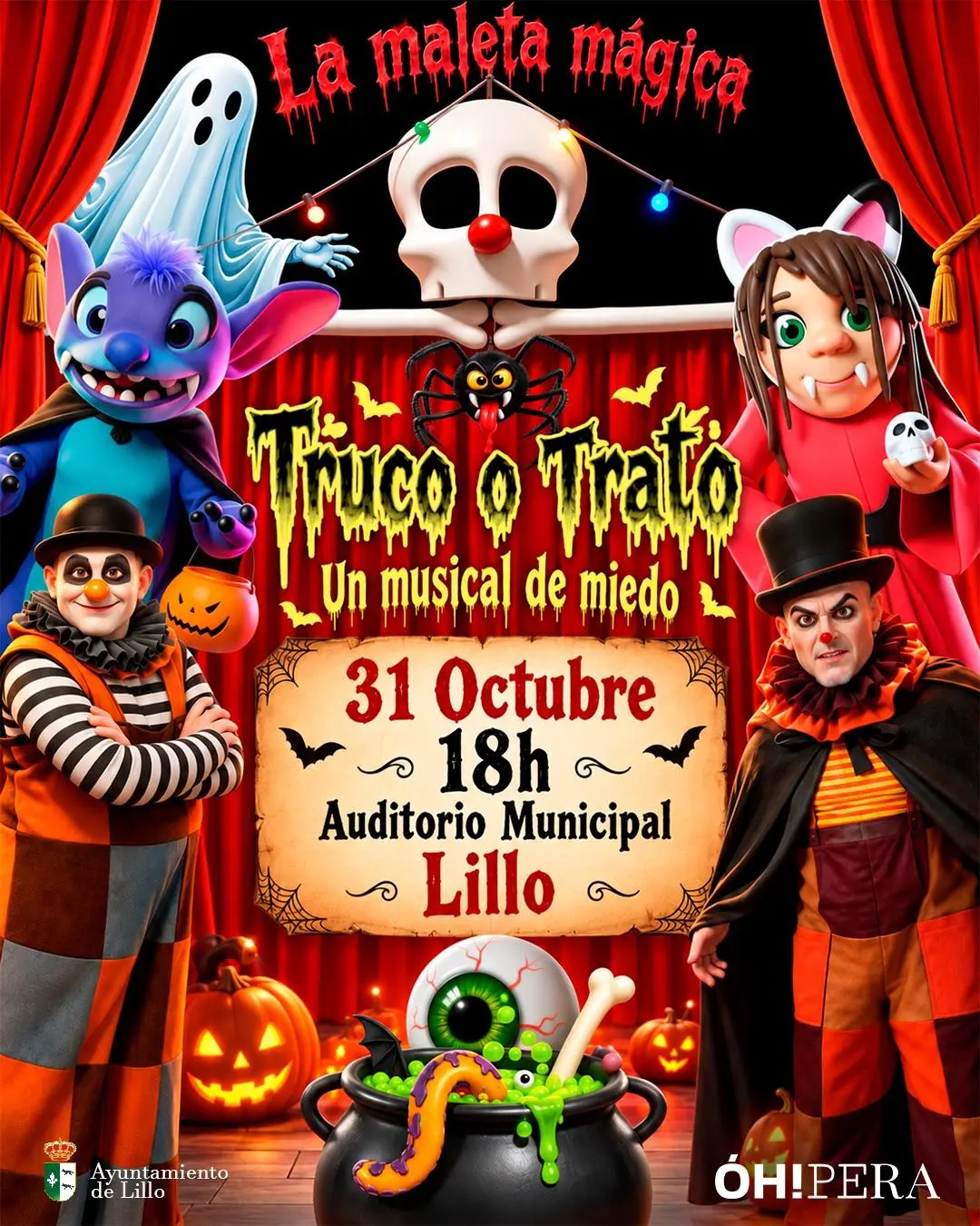 Un musical de Halloween llegará al Auditorio Municipal de Lillo