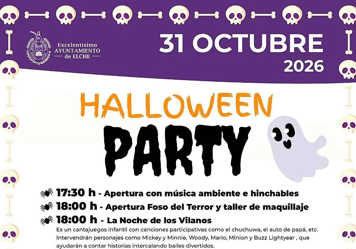 Elche distribuirá las actividades de Halloween por varios espacios de la ciudad