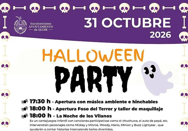 Elche distribuirá las actividades de Halloween por varios espacios de la ciudad