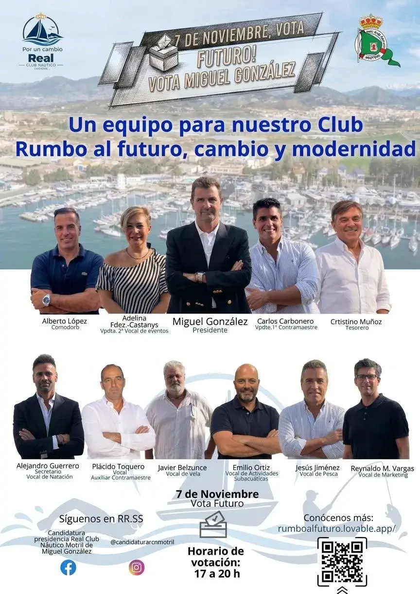 Miguel González concurrirá a la presidencia del Náutico de Motril con una propuesta de renovación
