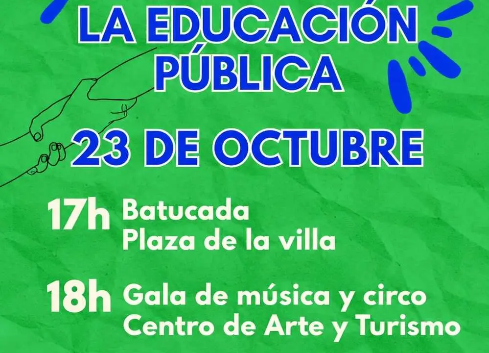 Música y circo se unen en Soto del Real en apoyo a la huelga educativa