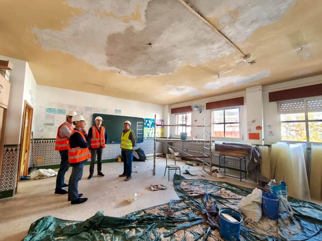El CEIP La Paloma afronta la reparación de su cubierta por las filtraciones