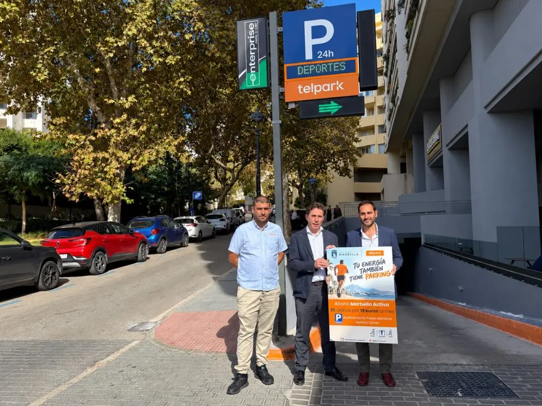 Marbella ofrece estacionamiento mensual bonificado a usuarios del Carnet del Deportista
