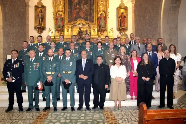 Quintanar dedica el 12 de octubre a la Virgen del Pilar y la Guardia Civil