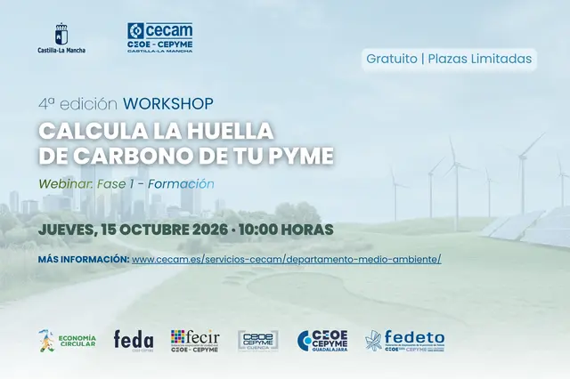 Taller online gratuito para que las pymes conquenses calculen su huella de carbono