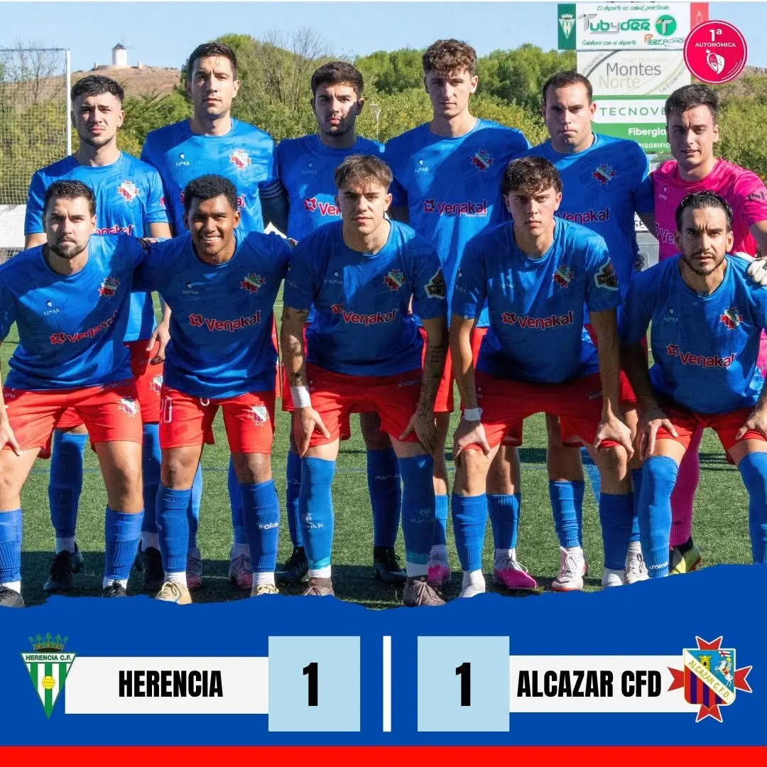 Vela rescata un punto para el Alcázar CFD en Herencia