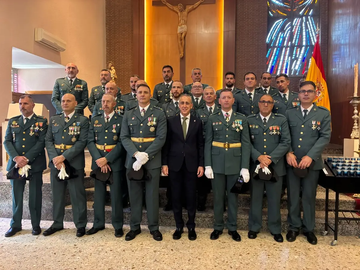Puertollano reconoce la labor de la Guardia Civil en la festividad del Pilar