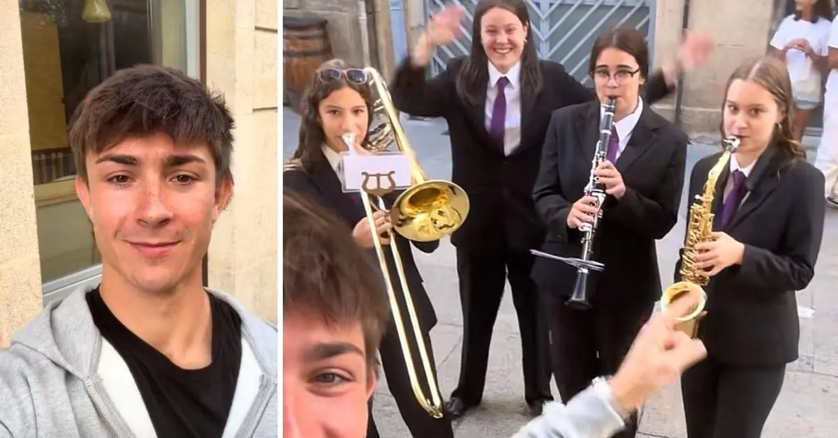 Archie Ted comparte música con la Banda de Celanova en su estreno en Galicia