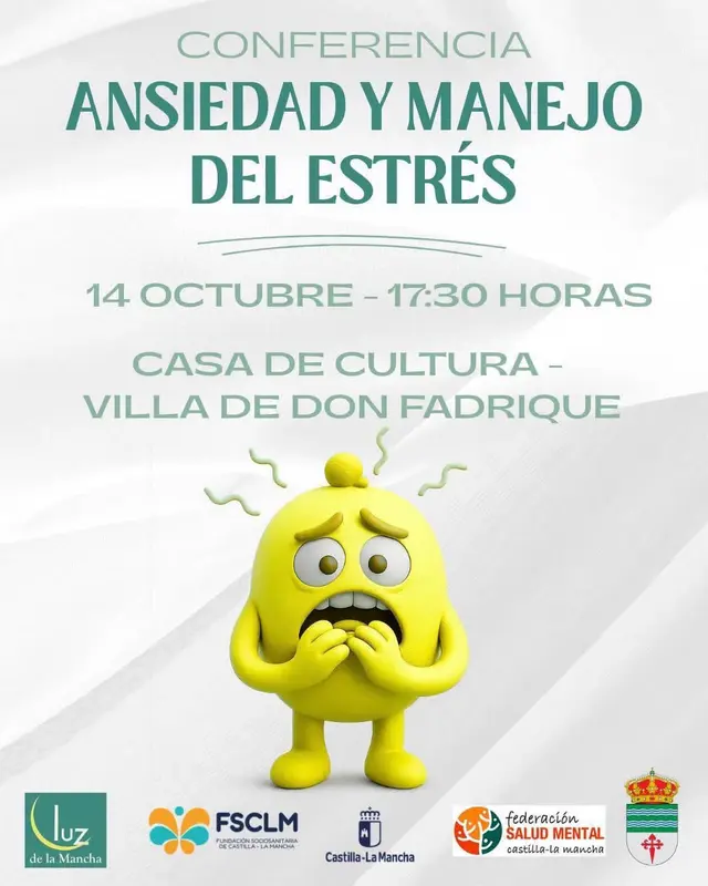 La Villa de Don Fadrique programa una charla sobre ansiedad y estrés