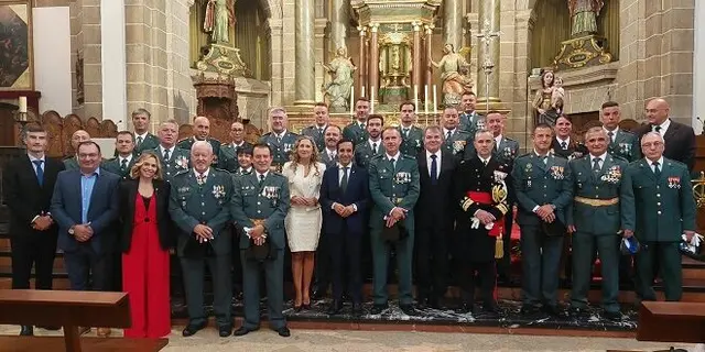 Una misa en San Xiao conmemora en Ferrol el día de la patrona de la Guardia Civil