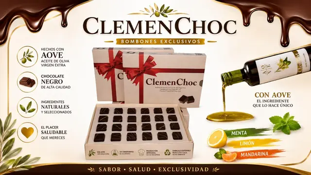 Aceites Clemen presenta bombones de chocolate con AOVE aromatizado